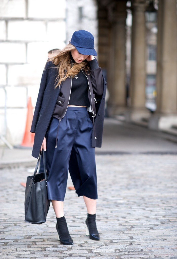 Culottes with chic coat 